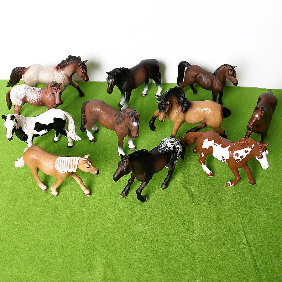 Animals Model Oldenburg Harvard  Action Figures Wild Steed Figurines Horse collection  Education Toys For Kids Gift