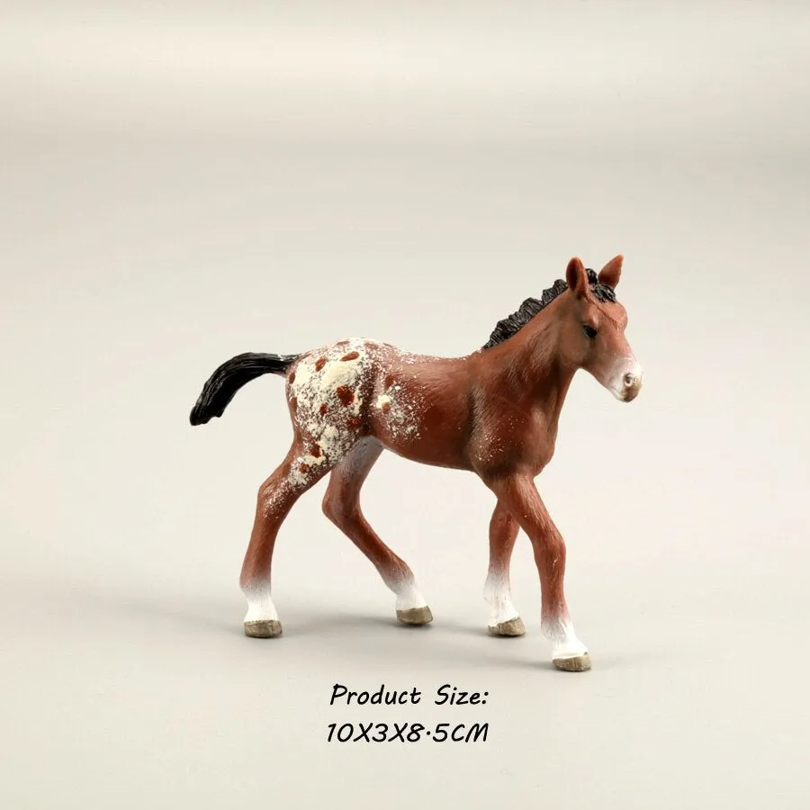 Animals Model Oldenburg Harvard  Action Figures Wild Steed Figurines Horse collection  Education Toys For Kids Gift