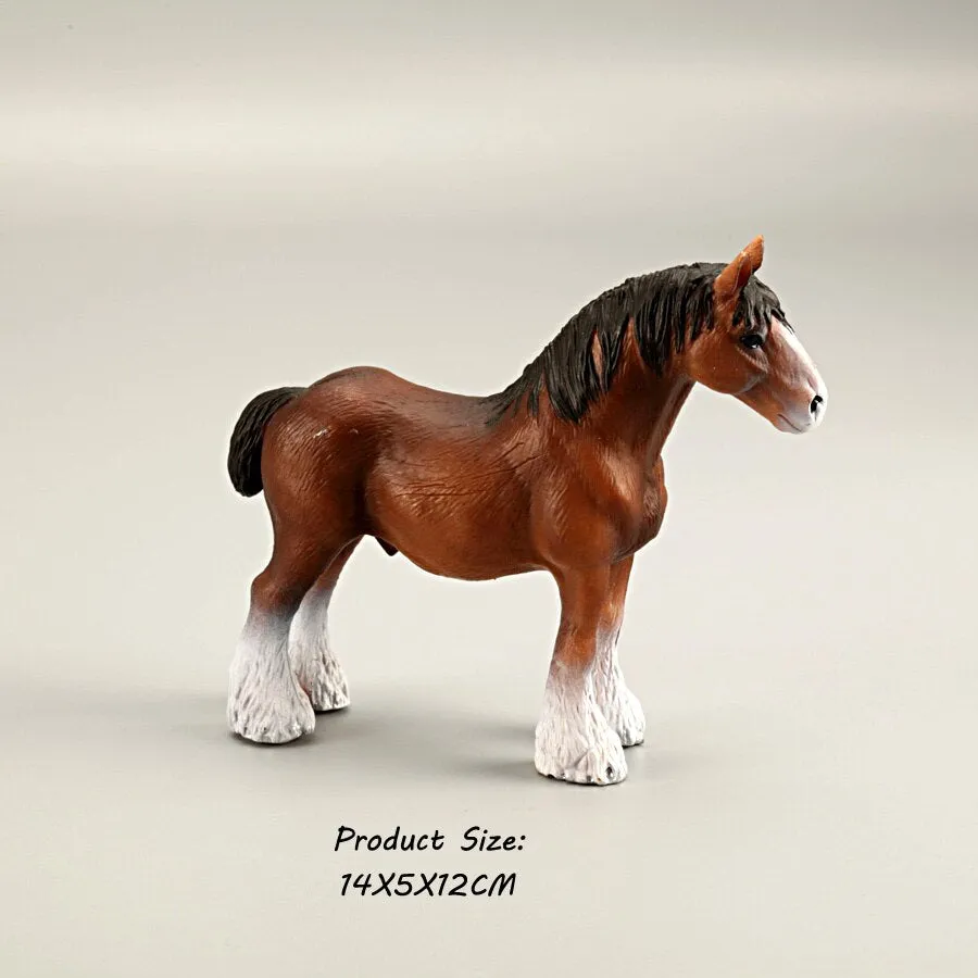Animals Model Oldenburg Harvard  Action Figures Wild Steed Figurines Horse collection  Education Toys For Kids Gift
