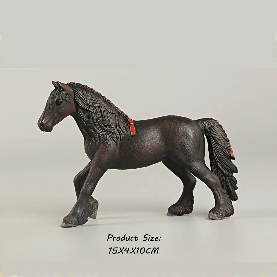 Animals Model Oldenburg Harvard  Action Figures Wild Steed Figurines Horse collection  Education Toys For Kids Gift