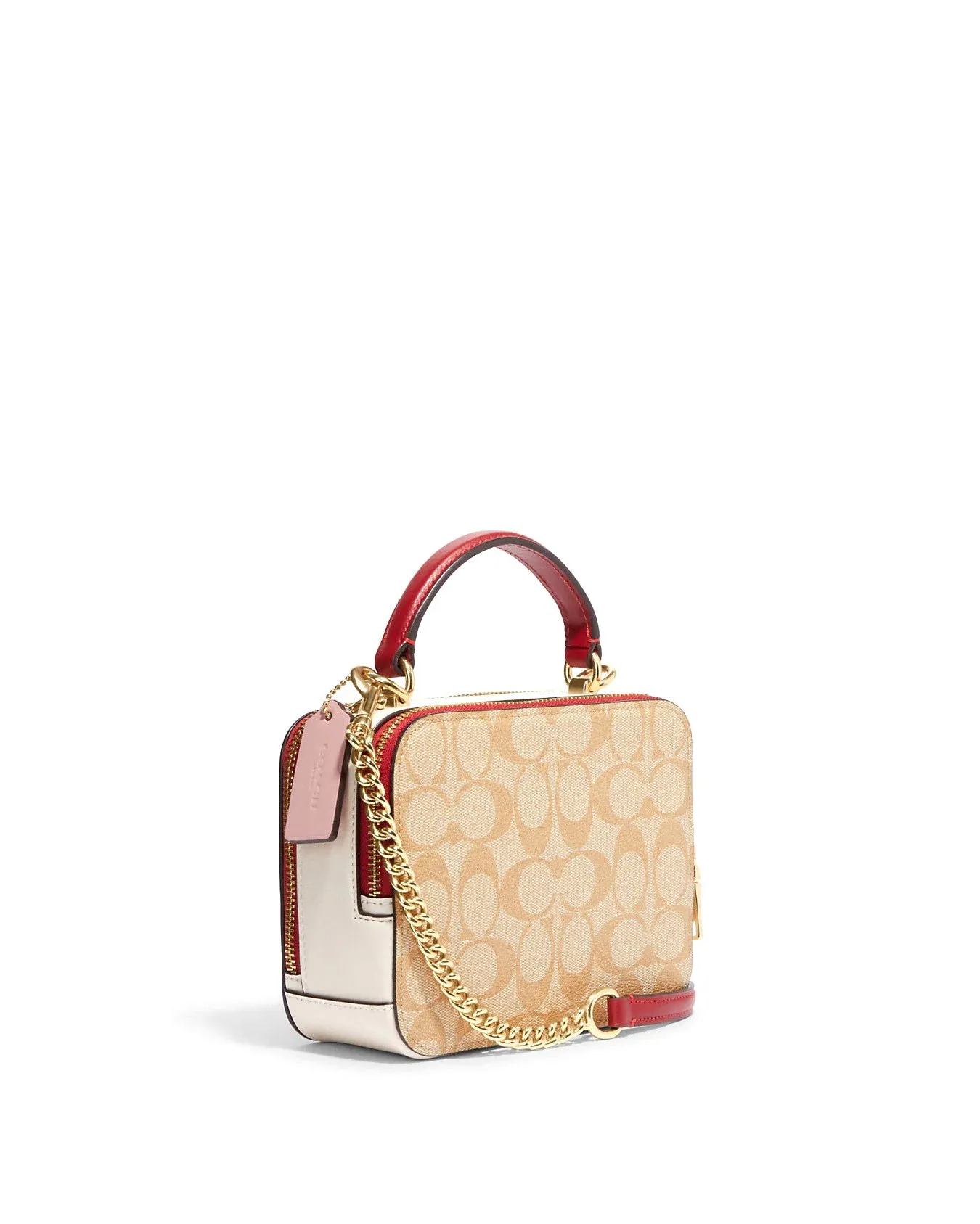 Coach Women's Lunar New Year Box Crossbody In Signature Canvas With Rabbit And Carriage