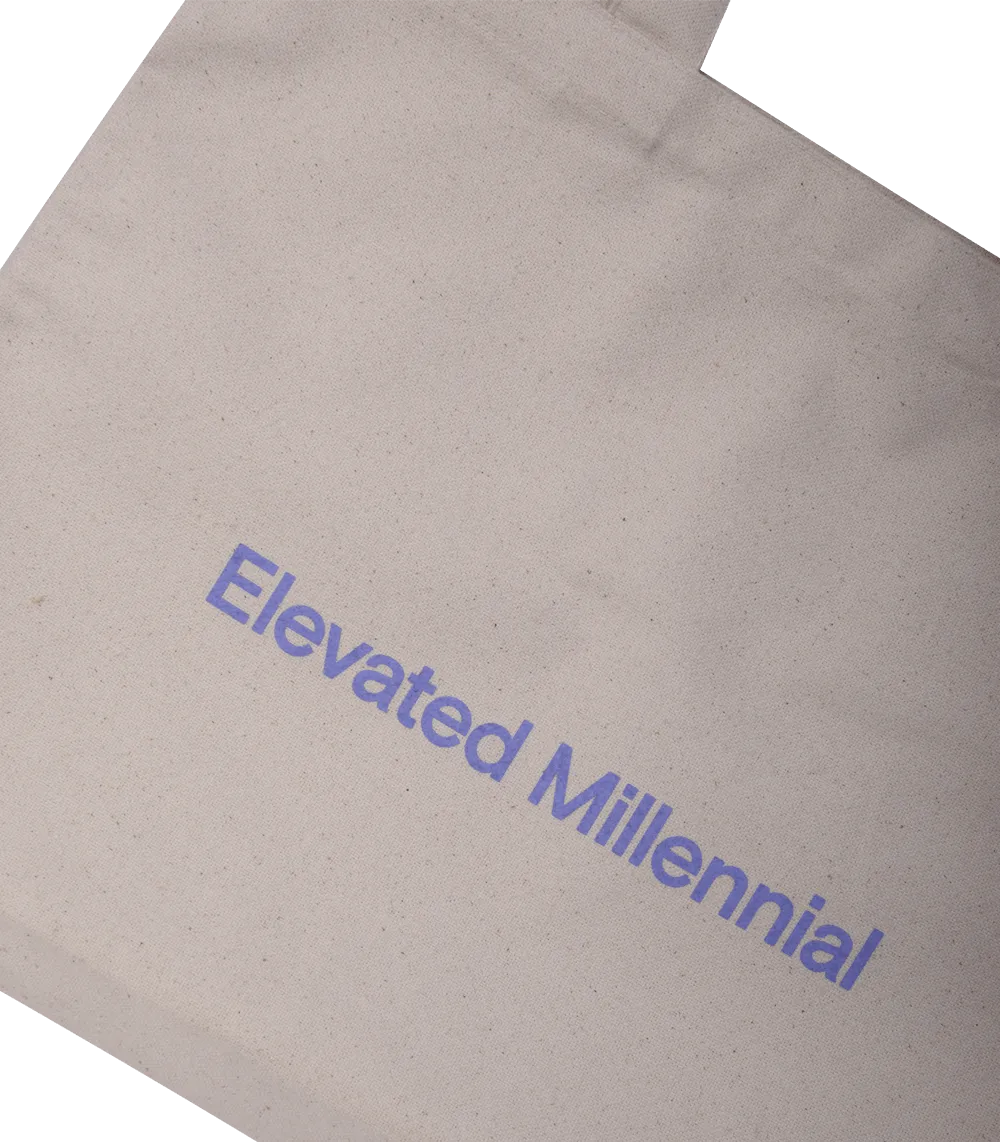 Elevated Millennial Canvas Tote Bag