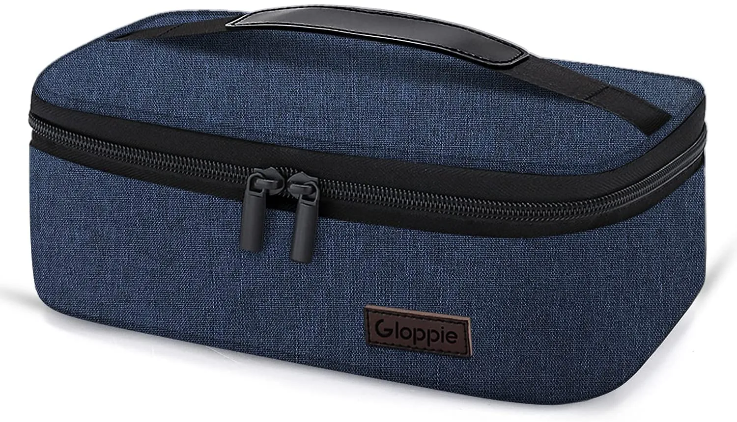 Gloppie Small Lunch Box for Women Men Insulated Lunch Bag Mini Lunchbag for Bento Box Flat Lunch Pail Petty Food Containers Portable Cooler Bags Reusable Snack Bag Loncheras Para Mujer White Marble