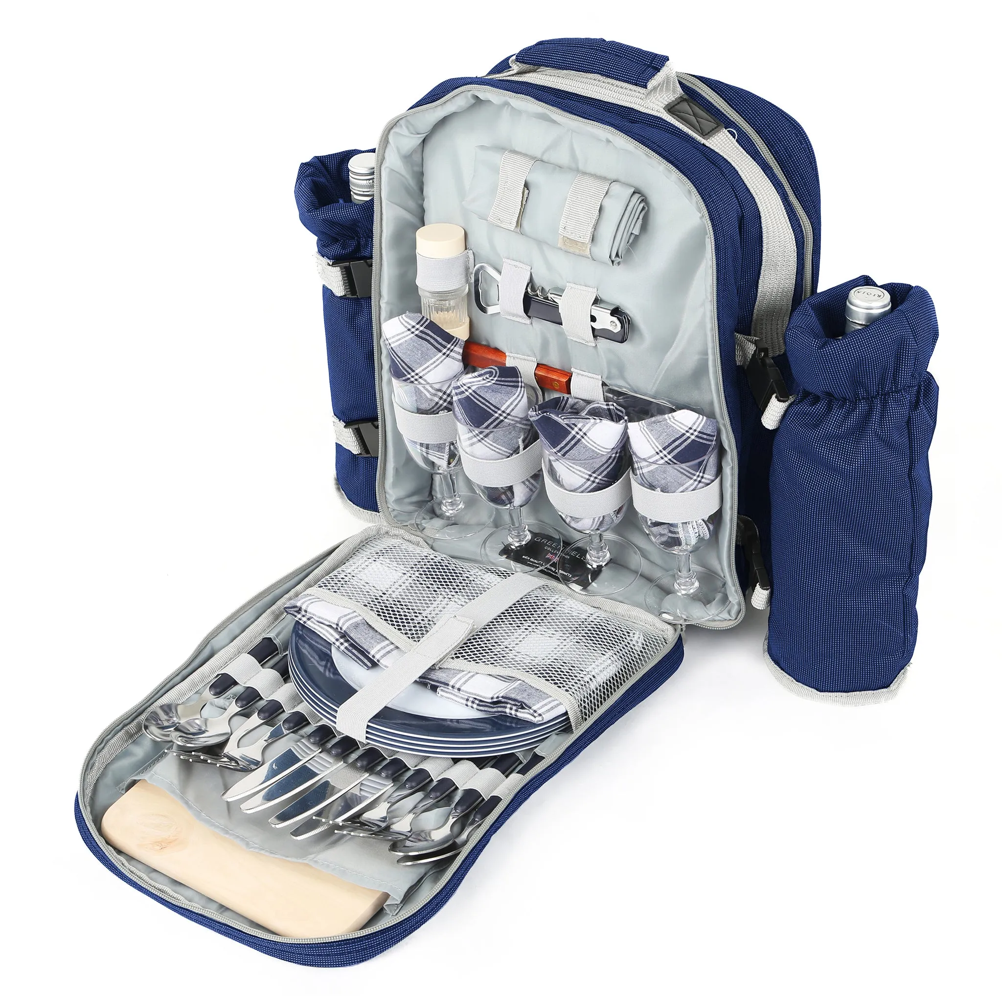Luxury Picnic Backpack Hamper for Four People