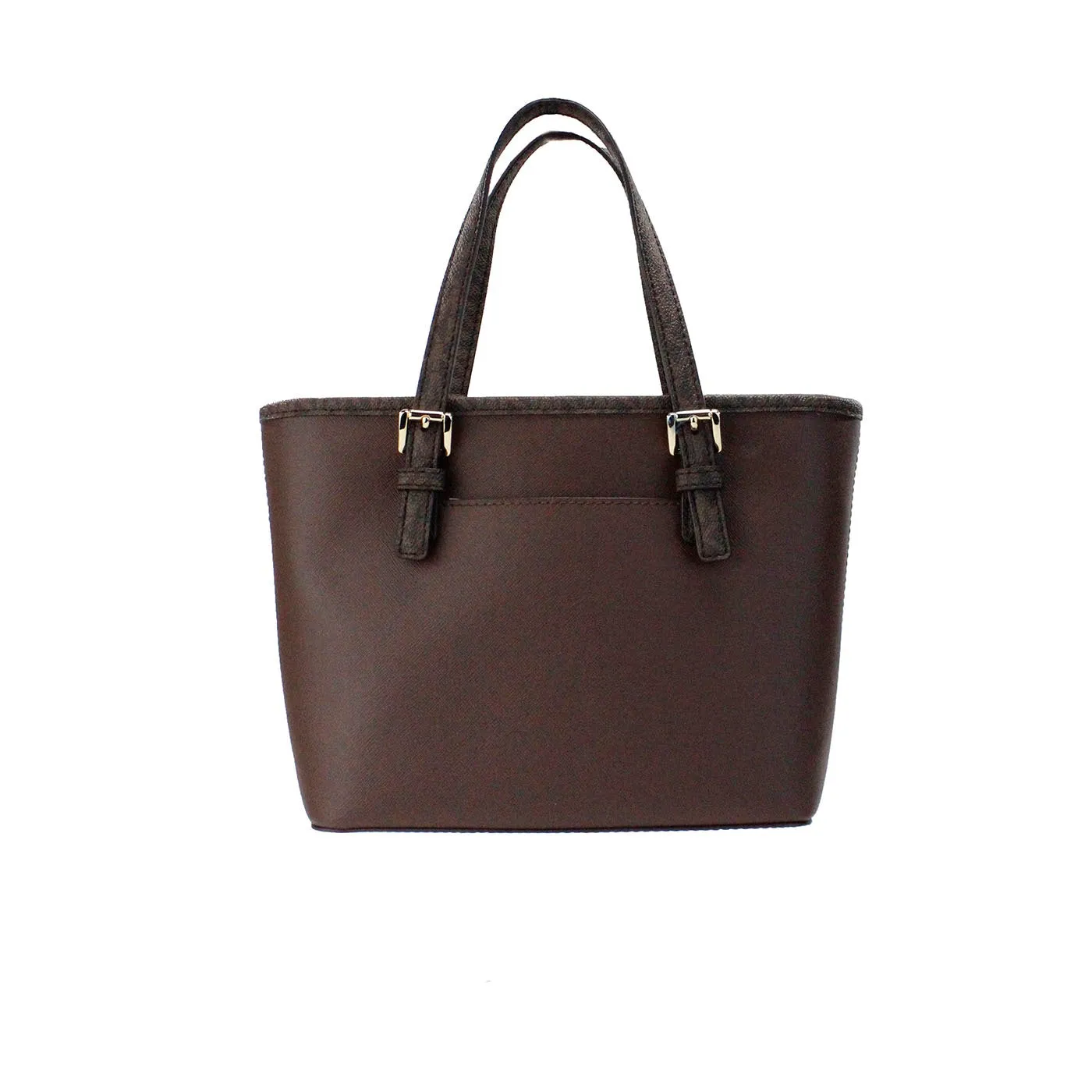 Michael Kors Jet Set XS Carryall Top Zip Tote Bag (Mocha)
