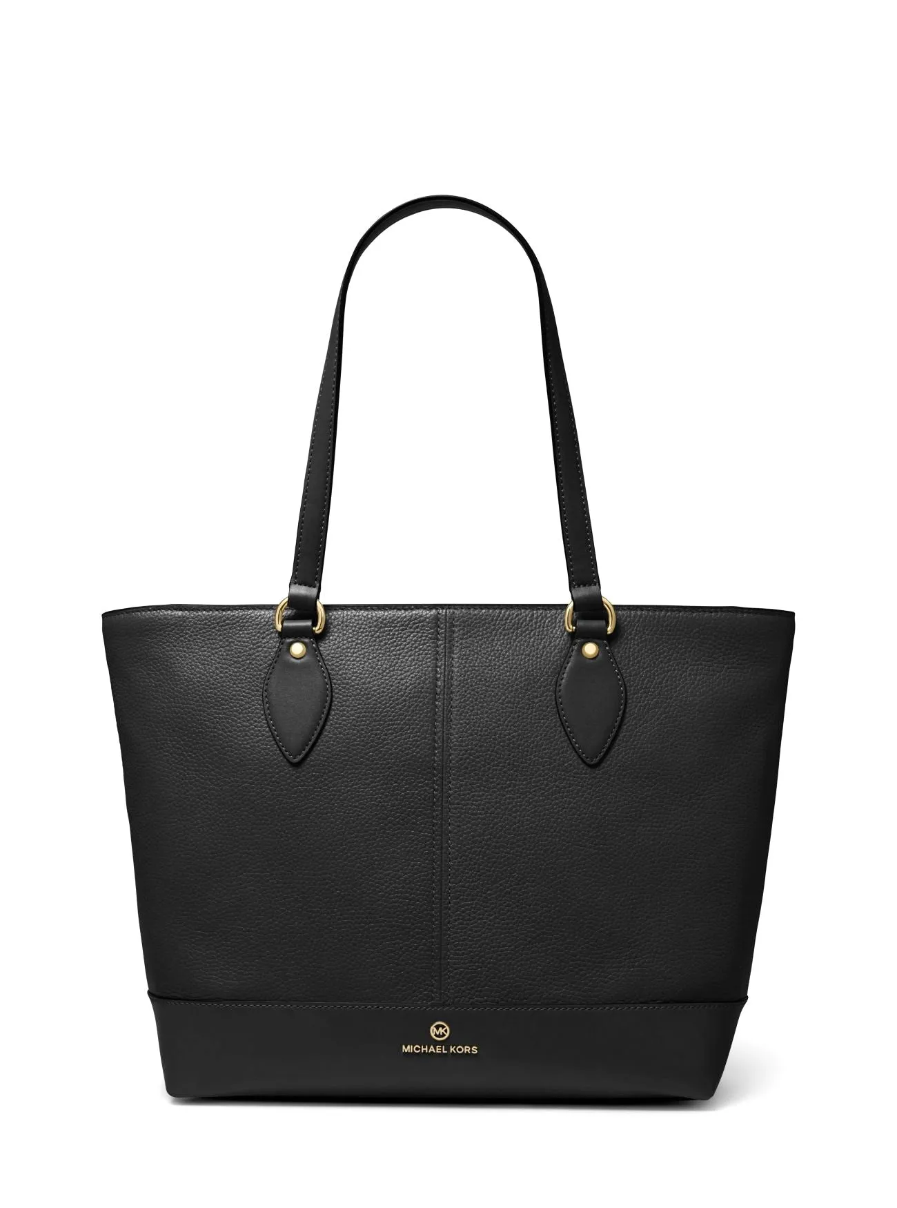 Michael Kors Women's Black Beth Large Pebbled Leather Tote