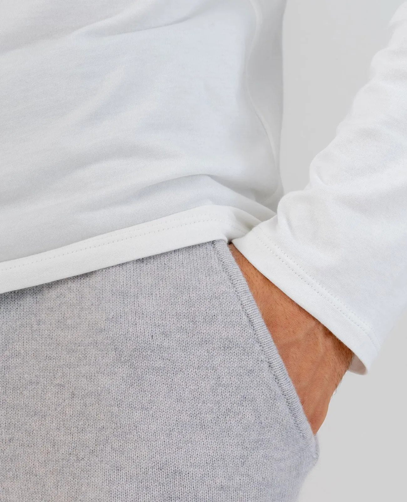 Organic Pima Cotton Long Sleeve Crew Neck Tee