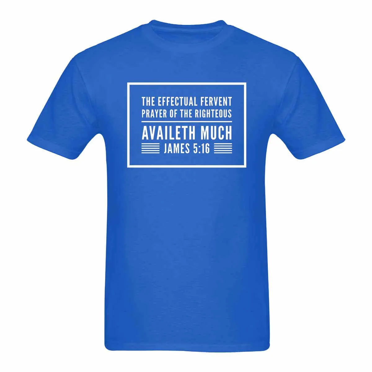 Uniquely You Mens T-Shirt / Inspiration / James 5:16 / Shirt Style (20)  - Blue
