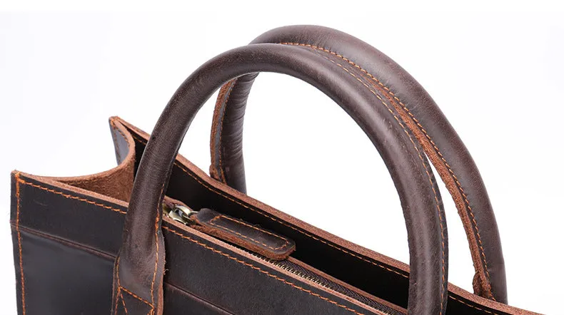 Vintage Business Leather Crossbody Bags for Men 5025
